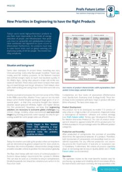 Preview: New Priorities in Engineering to have the right products- 5 Pages