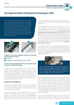 Preview: The Important Role of Mechanical Fastening - 5 Pages